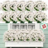 Powbrace outdoor-artificial-flowers-1, UV-resistant petals for long-lasting porch color.