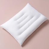 Pozino flat thin pillow packaging view for low-pillow lovers.