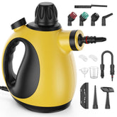 Pozoera handheld steam cleaner with pressurized spray for quick, chemical-free cleaning.