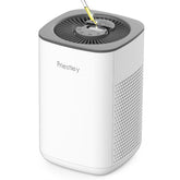 Priestley small air purifier top view with aroma pad for fragrance diffusion.
