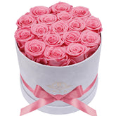 Prifroti 17 Flowers in a luxury suede box for timeless decor and gifting.