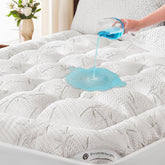 Primesoft waterproof mattress topper for queen beds with deep-pocket fit keeps you dry and protected.