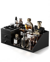 ProCase wooden Cologne Organizer 3-tier display showcases bottles for easy selection.