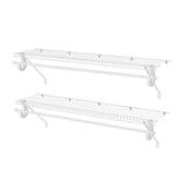 PROWORX closet shelves with hanging rod offer organized wardrobe storage for small spaces.
