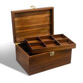 Public House locking keepsake box lid shows durable craftsmanship for treasured mementos.