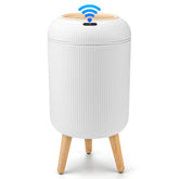 Pukomc smart sensor wastebasket lid open for quick, hygienic disposal.