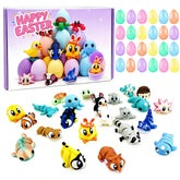 PUKVAHQ Easter 3D printed animals with eggs delight kids and encourage sharing.