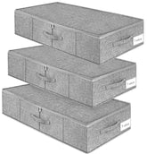 Punemi under-bed storage bag with lid keeps clothes organized and accessible.