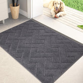 PURRUGS Dirt Trapping Door Mat front view capturing moisture and dirt at the threshold