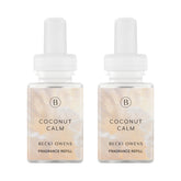 Pura Becki Owens Coconut Calm refill bottle for long-lasting fragrance in homes