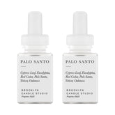 Pura Brooklyn diffuser refill in Palo Santo offers up to 120 hours of premium fragrance.