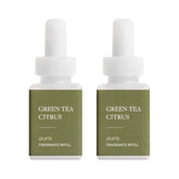 Pura Green Tea Citrus refill package front, premium fragrance for a refreshed living space.