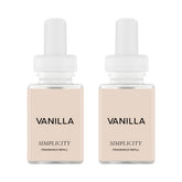 Pura & Simplicity vanilla diffuser refill cap enables effortless swap for continuous aroma.