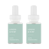 Pura Linen scent refill bottle pour delivers a fresh, long-lasting laundry aroma.