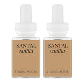 Pura Santal Vanilla refill bottle delivers calming vanilla and sandalwood ambiance