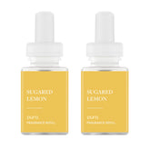 Pura Sugared Lemon refill pack shown, delivering long-lasting fragrance for home environments.