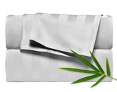 Pure Bamboo King Sheets flat sheet showing silky softness for luxurious nights