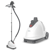 Pure Enrichment PureSteam XL standing steamer on wheels for easy room-to-room use
