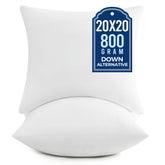 puredown 20x20 pillow inserts maintain fluffy loft for stylish living room decor