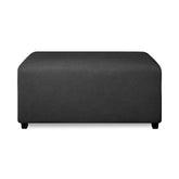 PureFit ottoman slipcover with non-slip bottom keeps in place during use