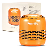Purriko refrigerator deodorizer in stainless steel reduces fridge odors.