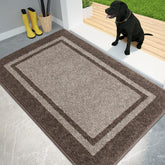PURRUGS 32x48 dirt trapping door mat at front door protects floors from mud