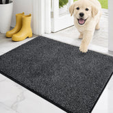 PURRUGS dirt-trapping mat charcoal front view reduces indoor dirt