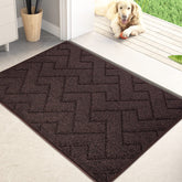 Purrugs dirt-trapping door mat 20x31.5 inches captures moisture and dirt from shoes and paws.