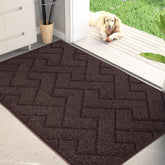 PURRUGS dirt-trapping door mat front view captures mud and moisture at the entry