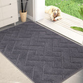 PURRUGS dirt-trapping door mat 34x59 captures moisture at entryways.