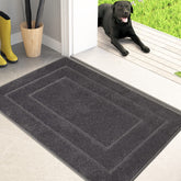 PURRUGS dirt-trapping door mat front view shows high absorbency for muddy shoes.