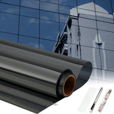 Pushglossy one-way window film provides daytime privacy with a mirror effect