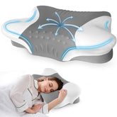 Puzzlandia cervical neck pillow for side sleepers enhances neck alignment