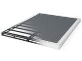 QEROMY 3-inch low-profile box spring front view highlighting sturdy steel frame support.