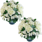 QIANYUN artificial hydrangea bush ready display for instant room charm