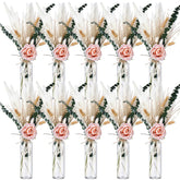 Qinyoung dried pampas centerpiece with jars for rustic weddings