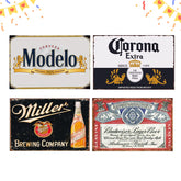 QKLGLOBAL vintage beer sign collection adds retro charm to your home bar decor