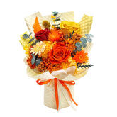 QOEAZY preserved flowers bouquet in elegant home decor for enduring beauty.