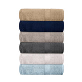 QUBA LINEN hotel towels 6-pack soft texture for guest comfort.