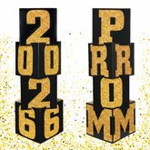 Queekay prom column standup letters create a striking prom entrance backdrop.