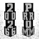 Queekay prom column standup in silver and black, ideal backdrop at prom nights.