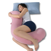 QUEEN ROSE cooling body pillow side view for side sleepers