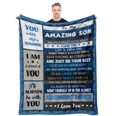 Quilazy gifts for son blanket on bed delivers cozy warmth for bedtime comfort