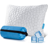 QUTOOL cooling pillow with ice-silky cover for cooler sleep outdoors