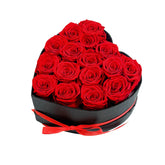 Qutawua preserved roses heart box 16 red roses, lasting romantic keepsake