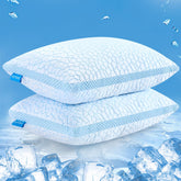 QUTOOL double-sided cooling pillow with 360Β° coverage for hot sleepers.