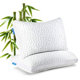 QUTOOL shredded memory foam pillow close-up showing adjustable fill for personalized comfort