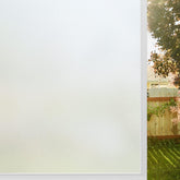 Rabbitgoo window privacy film frosted-glass view for daytime privacy and light.