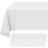 Ragnhild 16-pack white tablecloth 54x108 for rectangle tables, ideal for bulk party prep.