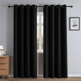 RainCharm blackout curtains for 96-inch bedroom block light for deep sleep.